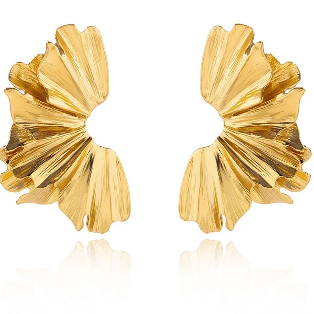 retro leaf earrings A253